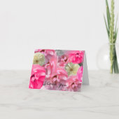 Roos Garden Hartelijk dank Bedankkaart (Voorkant)