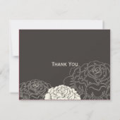 Roos Garden Hartelijk dank - Koolstof Bedankkaart (Achterkant)