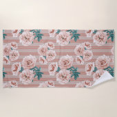 Roos Garden Heritage Strandlaken (Voorkant)