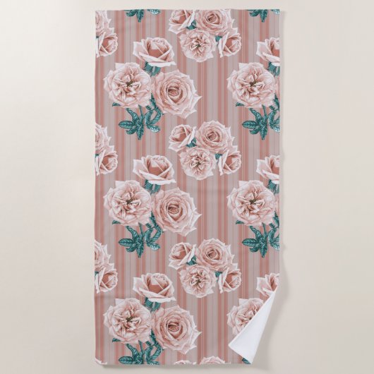 Roos Garden Heritage Strandlaken (Voorkant)