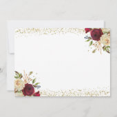 Roos Garden Home Sweet Home Housewarming Invite Kaart (Achterkant)