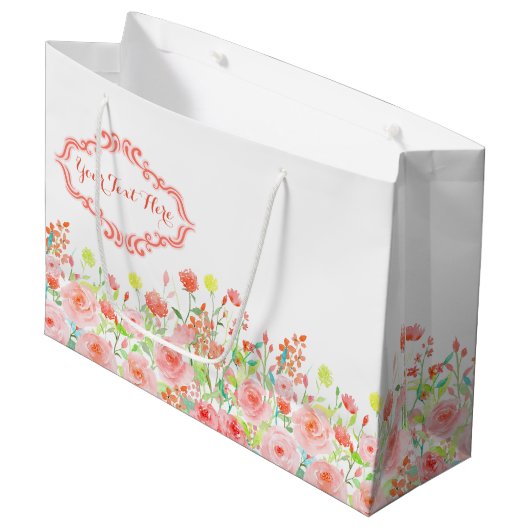 Roos Garden Large Cadeautasje (Voorkant Gekanteld)