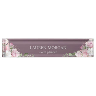 Roos Garden Mauve Bureau Naambord