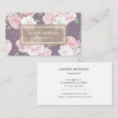 Roos Garden Mauve | Visitekaartje (Voorkant / Achterkant)