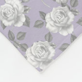 Roos Garden Monogram Lavendel Fleece Deken (Hoek)