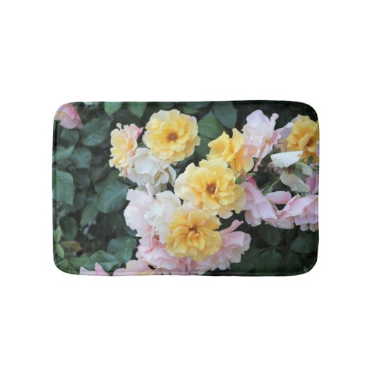 Roos Garden Pastels Badmat (Voorkant)