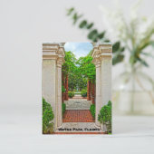 Roos Garden & Peacock Fountain Winter Park Florida Briefkaart (Staand voorkant)