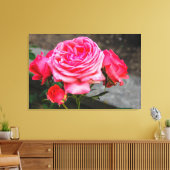 Roos Garden Portrait Canvas Afdruk (Insitu (Woonkamer))