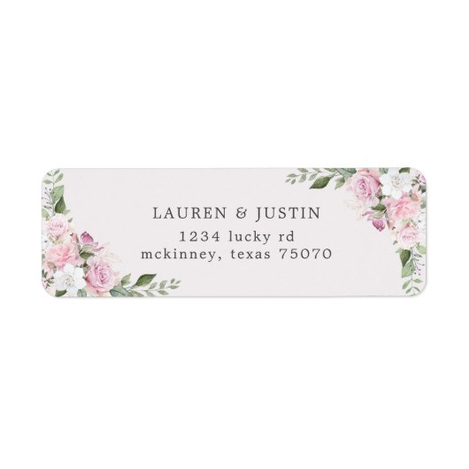 Roos Garden | Retouradreslabel Etiket (Voorkant)