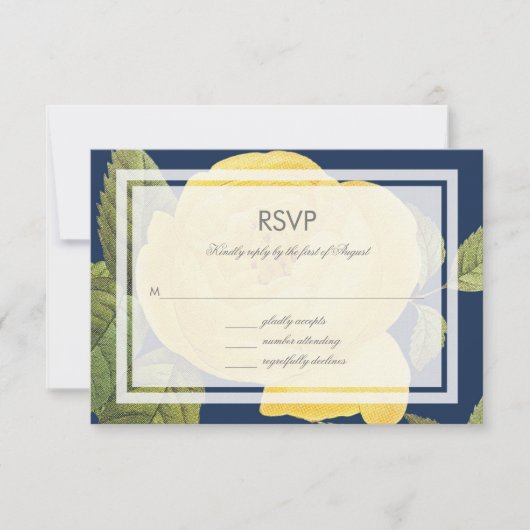  Roos Garden RSVP-kaart RSVP Kaartje (Voorkant)