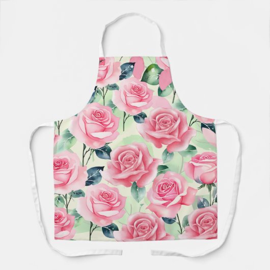 Roos Garden Schort: Bloei in stijl Schort (Voorkant)