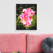 ROOS GARDEN Stretted Canvas Print (Insitu (Woonkamer))