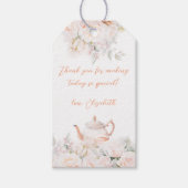 Roos Garden Tea Party Vrijgezellenfeest Favoriet T Cadeaulabel (Voorkant)