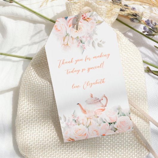 Roos Garden Tea Party Vrijgezellenfeest Favoriet T Cadeaulabel