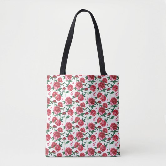 Roos Garden Tote Bag (Voorkant)