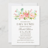 Roos Garden | Uitnodiging tot Baby shower (Voorkant)
