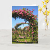 Roos Garden Verjaardagskaart Kaart (Gele Bloem)