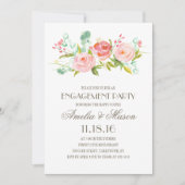 Roos Garden | Verlovingsfeest Kaart (Voorkant)