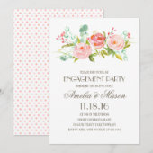 Roos Garden | Verlovingsfeest Kaart (Voorkant / Achterkant)