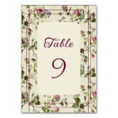 Roos Garden Vintage bruiloft Kaart (Voorkant)