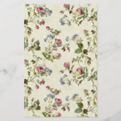 Roos Garden Vintage bruiloft menu (Achterkant)