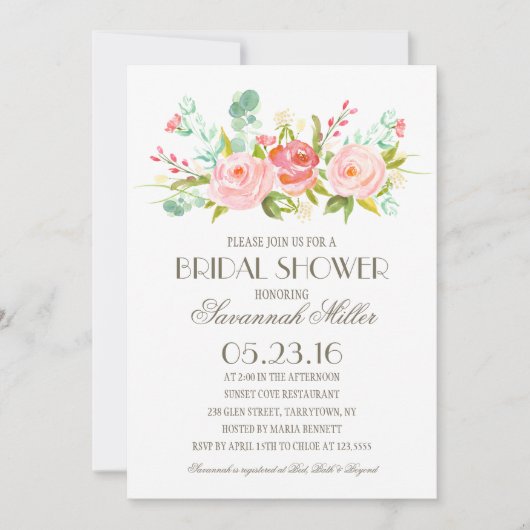 Roos Garden | Vrijgezellenfeest Kaart (Voorkant)