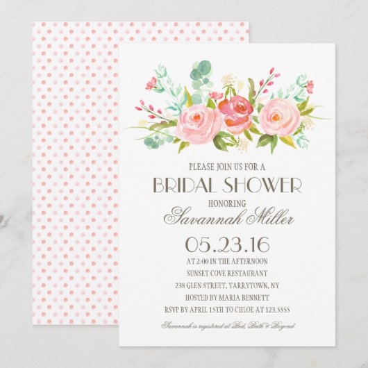 Roos Garden | Vrijgezellenfeest Kaart (Voorkant / Achterkant)