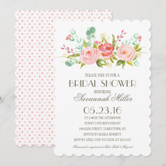 Roos Garden | Vrijgezellenfeest Kaart (Voorkant / Achterkant)