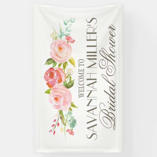 Roos Garden | Vrijgezellenfeest Welcome Banner (Verticaal)