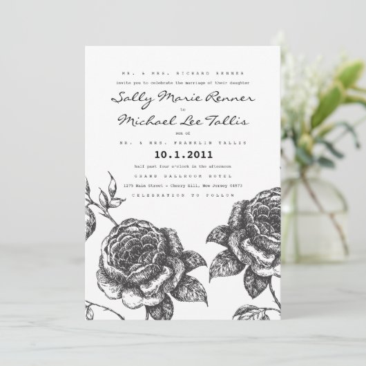 Roos Garden Weddenschap Kaart (Staand voorkant)