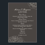Roos Garden Wedding Menu Card - Kool<br><div class="desc">Dit hedendaagse Roos Garden collectie bevat prachtige roos silhouetten die een klastige en elegante stijl toevoegen aan elk trouwthema. Dit ontwerp is ook beschikbaar in andere kleurenregelingen. Ga voor meer informatie naar berryberrynice.com. Beschikbare objecten in dit ontwerp: - Weddenschappen - RSVP-kaart - Tafelzitjes/plaatskaarten - Weddenprogramma's - Weddenschappen - Hartelijk dank...</div>