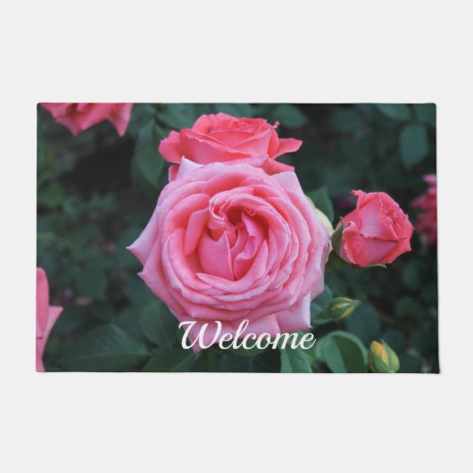 Roos Garden Welkom Mat (Voorkant)