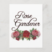 Roos Gardener Gezegde met Rozen Briefkaart (Voorkant)