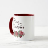 Roos Gardener Gezegde met Rozen Mok (Voorkant links)