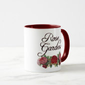 Roos Gardener Gezegde met Rozen Mok (Voorkant rechts)