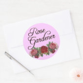 Roos Gardener Gezegde met Rozen Stickers (Envelop)