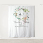 Roos Garland 25e Jubileum Foto Booth Backdrop Wandkleed (Voorkant)