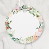 Roos Garland Bloemen Eerste Heilige Communie Bedankjes Labels (Achterkant)