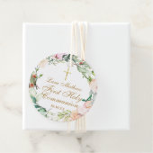 Roos Garland Bloemen Eerste Heilige Communie Bedankjes Labels (In situ)