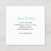 Roos Garland Bloemenplein Visitekaartje (Achterkant)