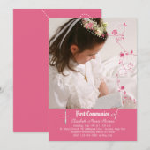 Roos Garland Fotouitnodiging Kaart (Voorkant / Achterkant)