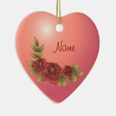 Roos Garland Heart aangepaste ornamenten (Rechts)