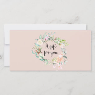 Roos Garland Script Business Gift Certificate