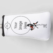 Roos Gebrekte gegrosbeak Kardinaal vogel Golfheadcover (Voorkant)