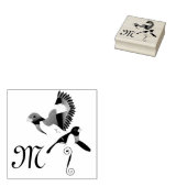 Roos Gebrekte gegrosbeak Kardinaal vogel Rubberstempel (Gestempeld)