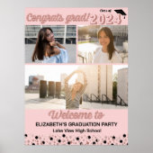 Roos gecomprimeerd Afstudeerder 3 fotocollage Welk Poster (Voorkant)