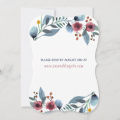 Roos, geel, blauwe Waterverf Kaart (Achterkant)