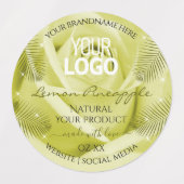 Roos - Geel Oranje roze  - Etiketten Logo Labels