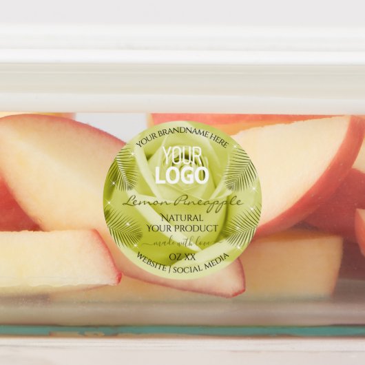 Roos - Geel Oranje roze  - Etiketten Logo Labels (Aangebracht)