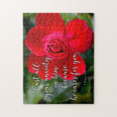 Roos Gegoten al uw angstgevoelens Christelijke Bij Legpuzzel (Verticaal)